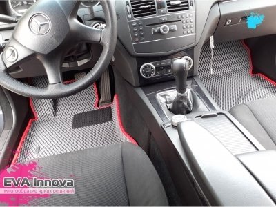 Коврики EVA 3D c бортами для Mercedes С-класс W204 2006 - 2011