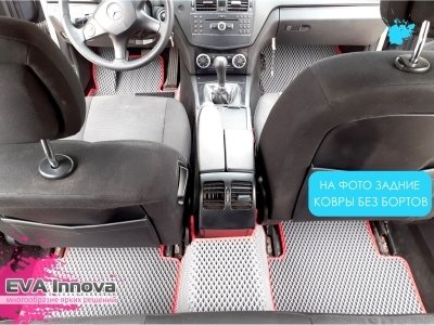 Коврики EVA 3D c бортами для Mercedes С-класс W204 4WD 2006 - 2011