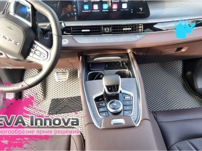 Коврики EVA 3D c бортами для Chery Tiggo 8 7 МЕСТ (в том числе Pro и Pro Max)