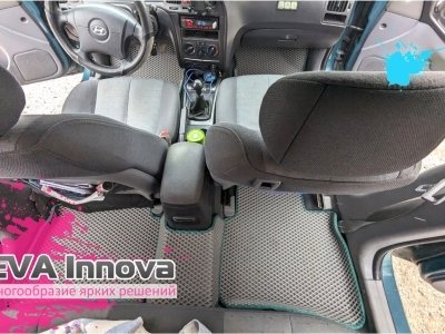 Коврики EVA 3D c бортами для Hyundai Elantra III XD (Avante) 2000 - 2006