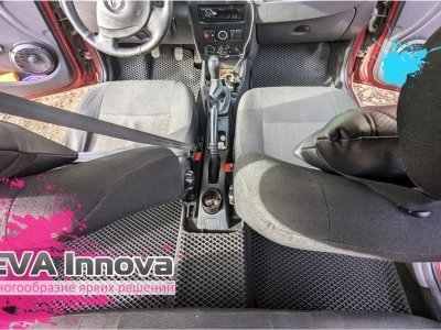 Коврики EVA 3D c бортами для Lada Largus Cross (7 мест) 2018 - 2021