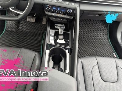 Коврики EVA 3D c бортами для Hyundai Elantra VII 2020 - наст. время