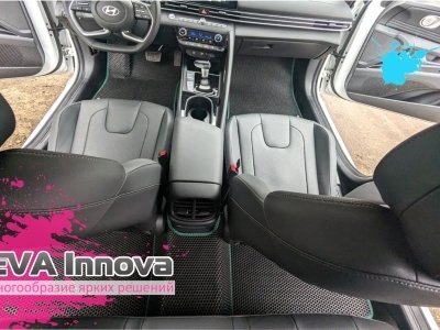 Коврики EVA 3D c бортами для Hyundai Elantra VII 2020 - наст. время